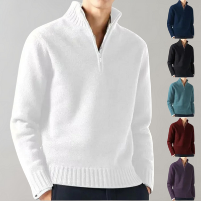 Pull zippé chaud en polaire pour hommes | Idéal pour les activités de plein air