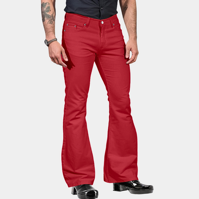 Linn - Pantalones acampanados retro para hombre