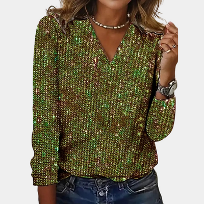 Priscilla - Top de lentejuelas para mujer