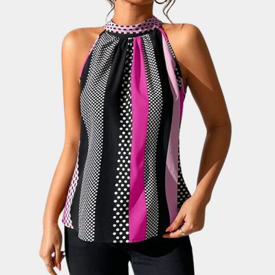 Vero - Elegante Mouwloze Top con V-Hal - Mujer