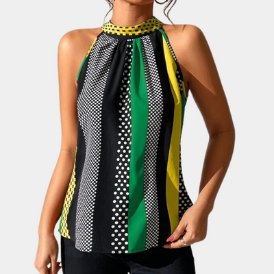 Vero - Elegante Mouwloze Top con V-Hal - Mujer