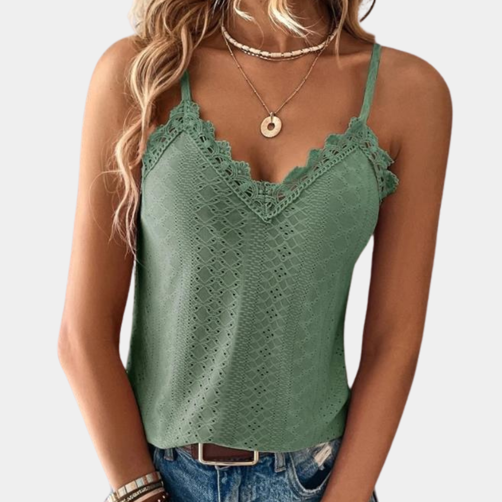 Emma | Top elegante de verano con cuello en V para mujer