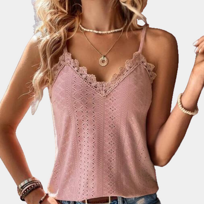 Emma | Top elegante de verano con cuello en V para mujer