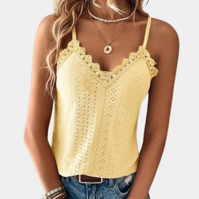 Emma | Top elegante de verano con cuello en V para mujer