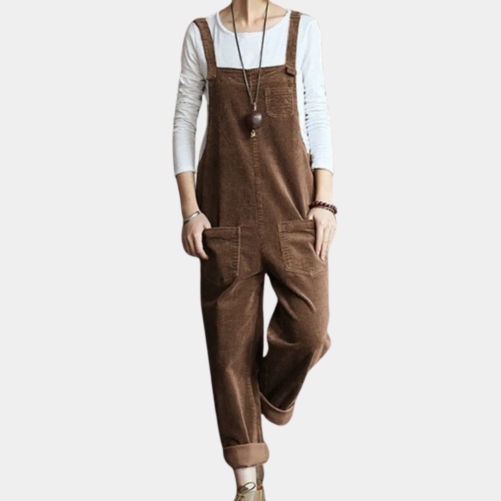 Mono informal de pana de verano para mujer