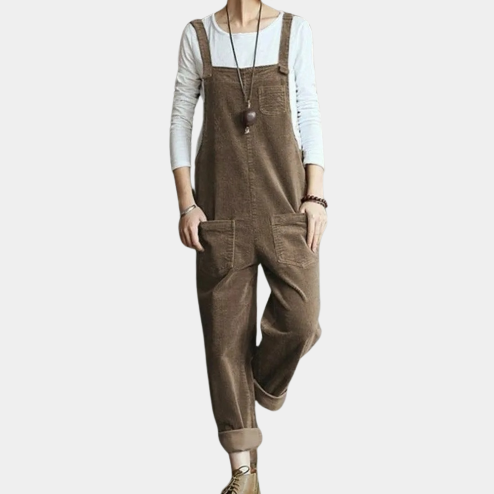 Mono informal de pana de verano para mujer