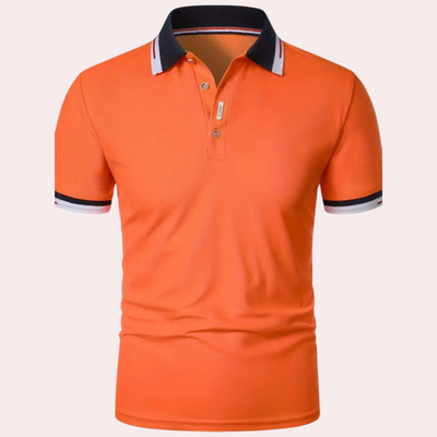 Rory - Polo naranja elegante para hombre