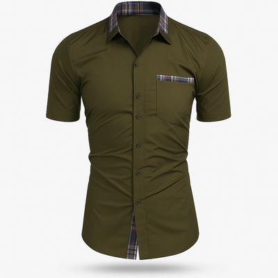 Short shirt sleeve , military green