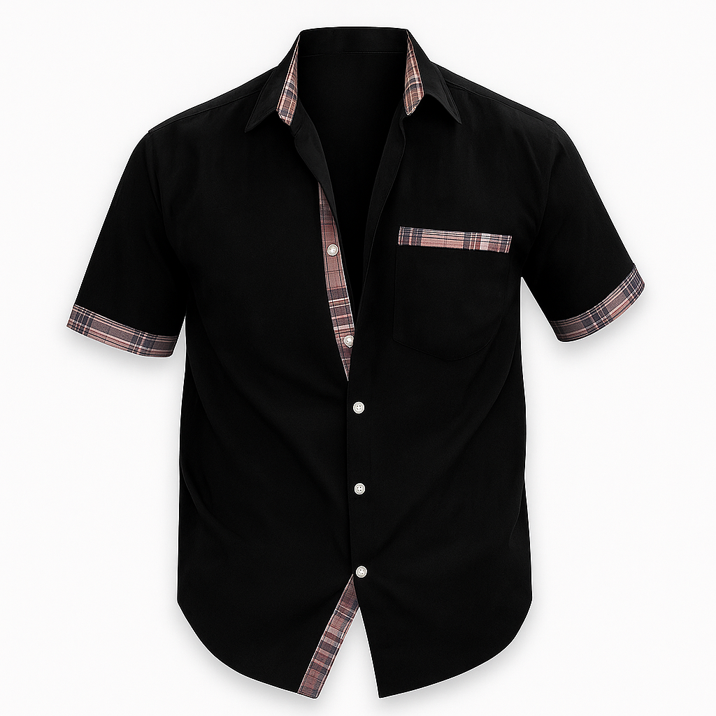 Short shirt sleeve black