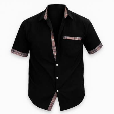 Short shirt sleeve black