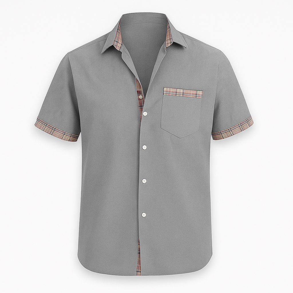 Short shirt sleeve gray