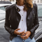 Veste en cuir élégante au design intemporel - Femmes