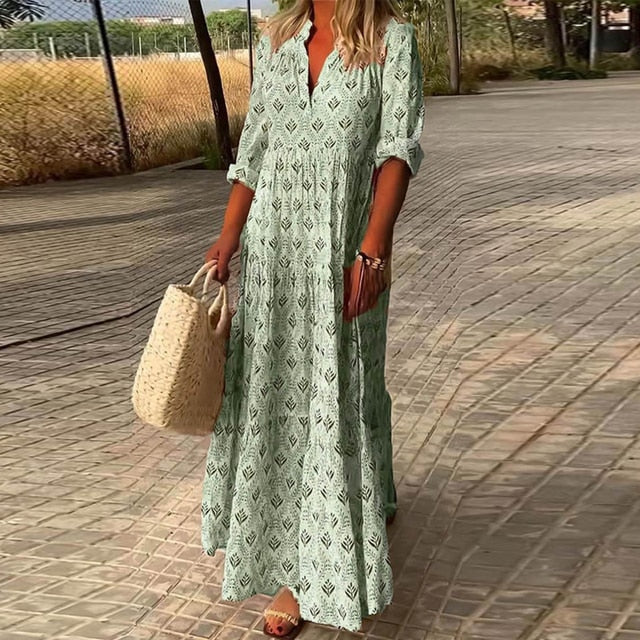 Olivia - Vestido bohemio chic para vacaciones en la playa