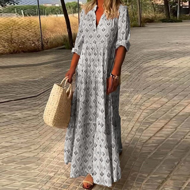 Olivia - Vestido bohemio chic para vacaciones en la playa