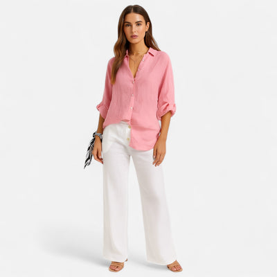 Old Monarchy | Camisa de lino de verano para mujer: elegancia natural y transpirable