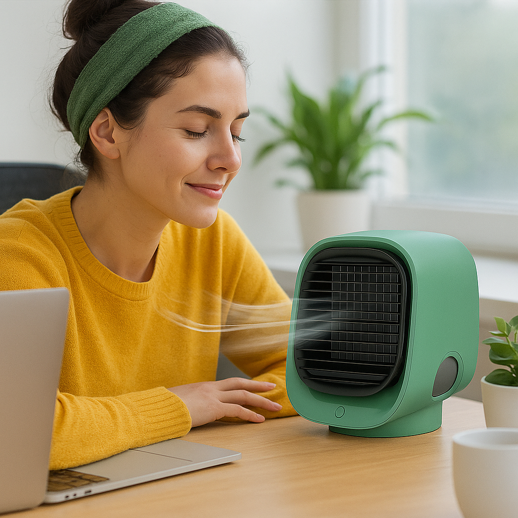 AIRLOOM | Humidificador y enfriador de aire portátil 2 en 1