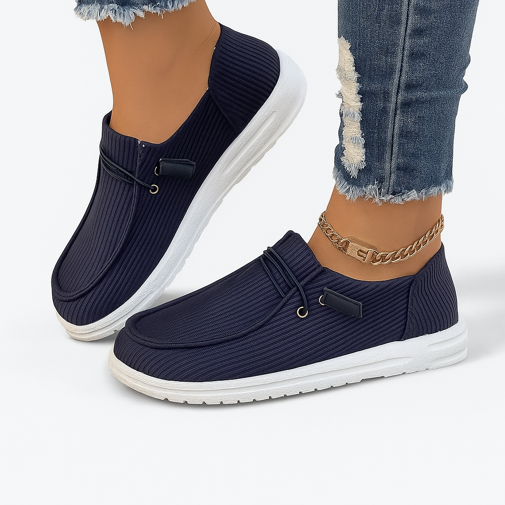 Shoe blue with model