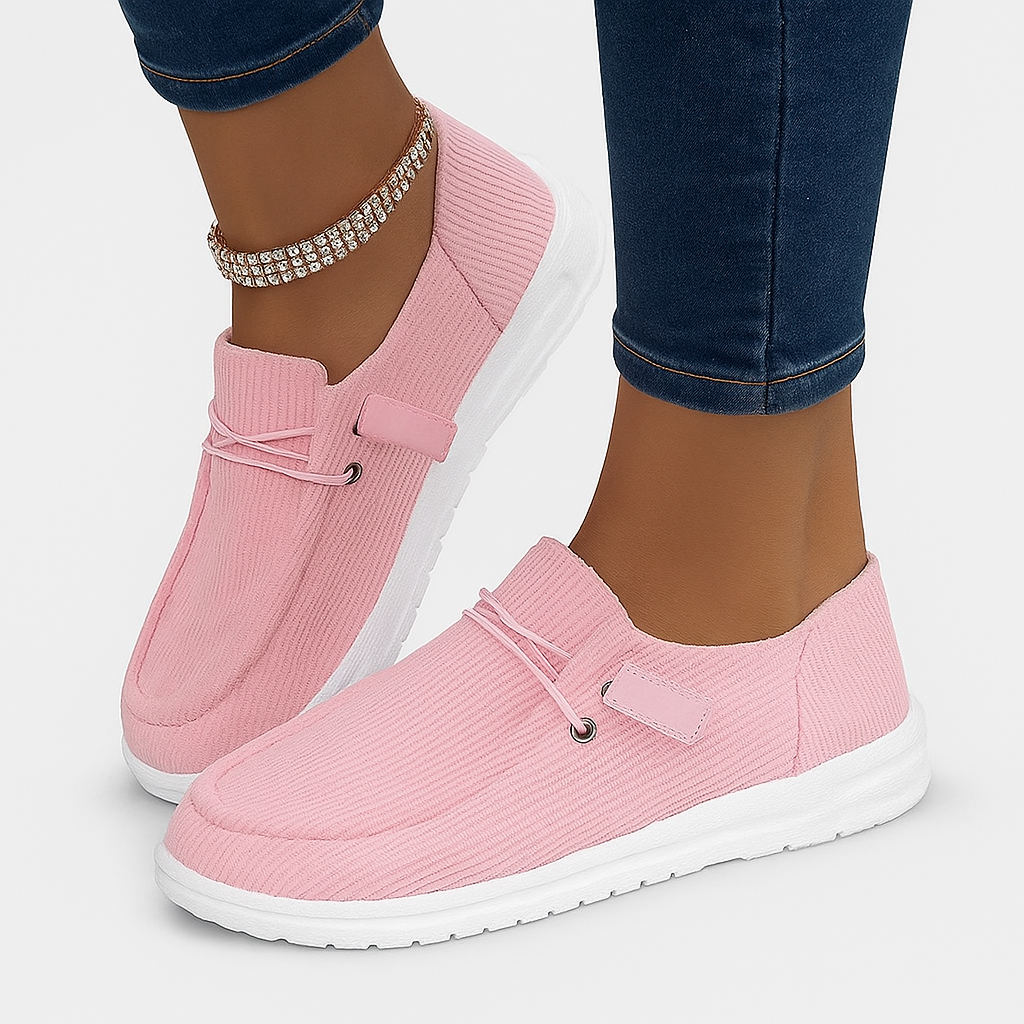 Shoe pink with model