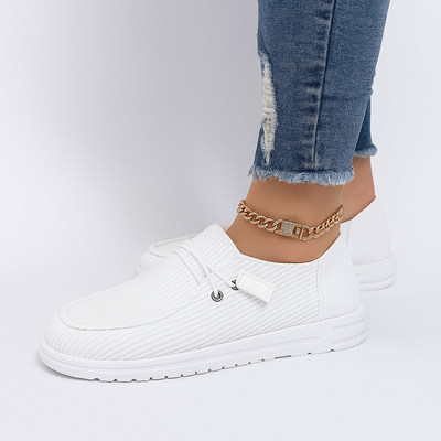 Shoe white with model