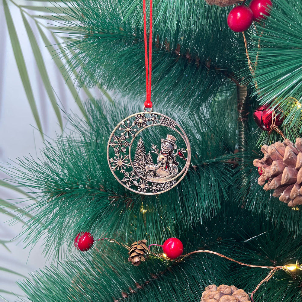 Metal asılı ağaçlar için Noel süslemeleri Noel süsleri