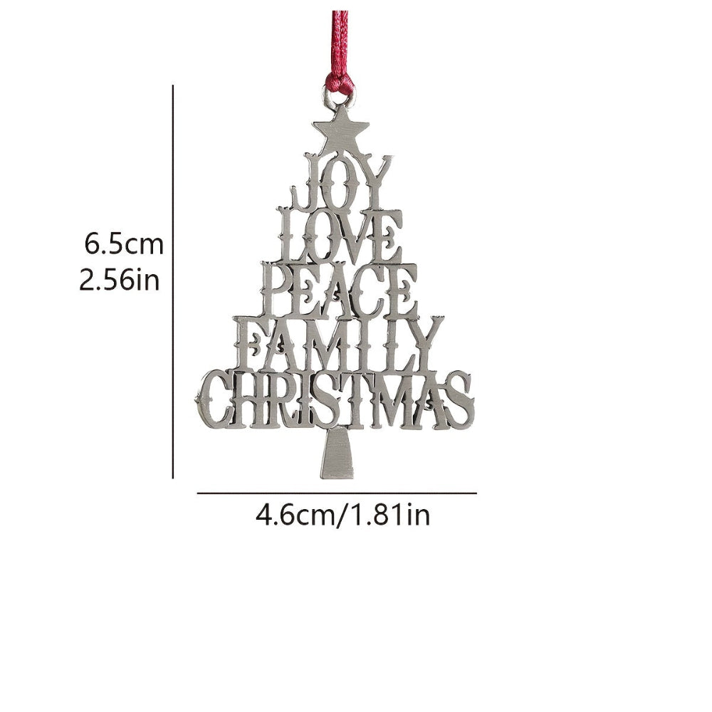 Metal asılı ağaçlar için Noel süslemeleri Noel süsleri