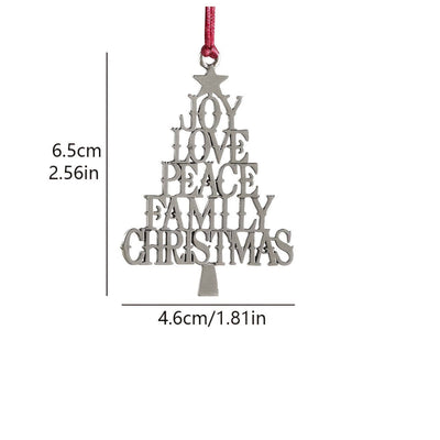 Metal asılı ağaçlar için Noel süslemeleri Noel süsleri