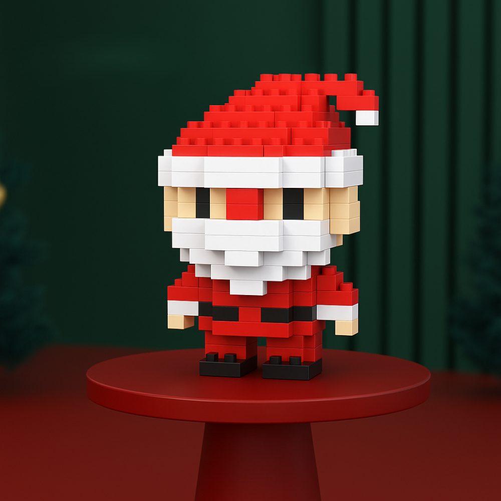 Stavební kostky na Vánoce kreativní stavební figurky hraček