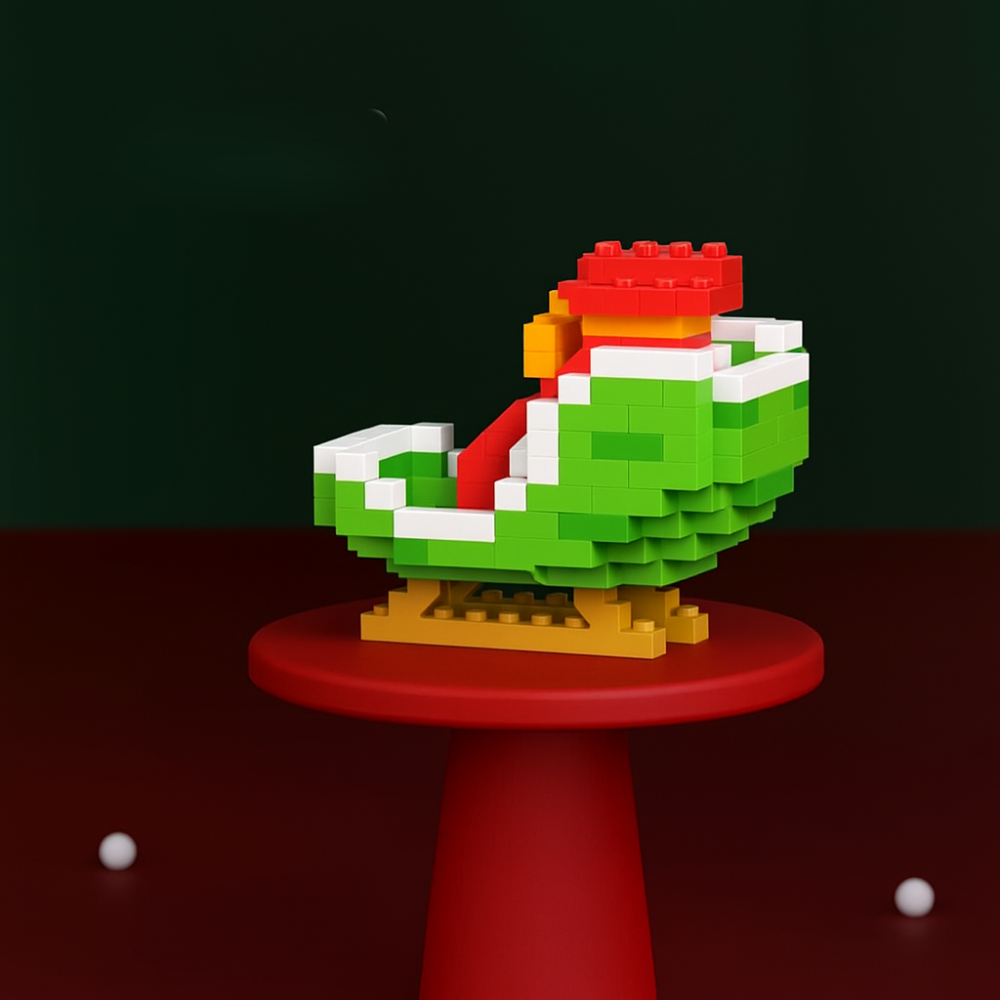 Stavební kostky na Vánoce kreativní stavební figurky hraček