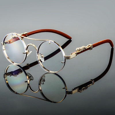 RetroShade – Gafas de sol ovaladas de metal para hombre