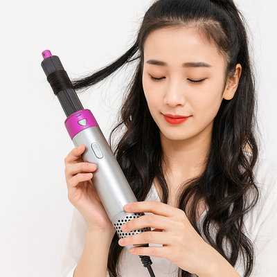 5 and 1 Hair dresser with model