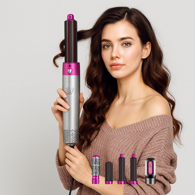 5 and 1 Hair dresser with model