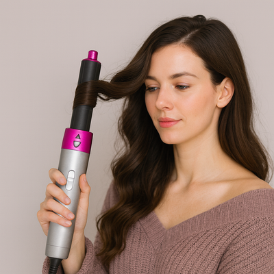 5 and 1 Hair dresser with model