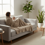 Blød og hyggelig fleeceplaid