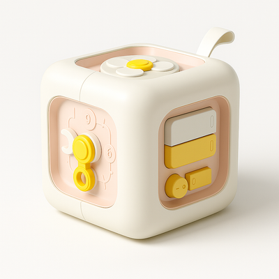 Educational cube pink