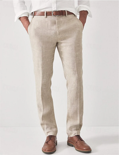 Daan - Pantalones de lino transpirables para hombre