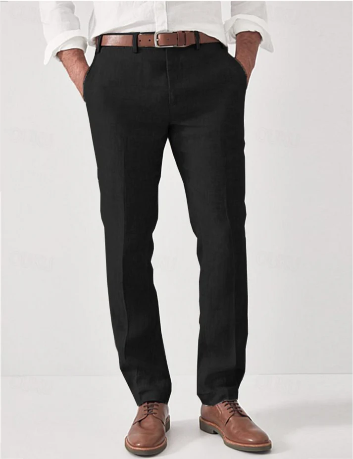 Daan - Pantalones de lino transpirables para hombre