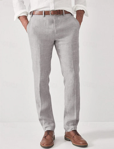 Daan - Pantalones de lino transpirables para hombre