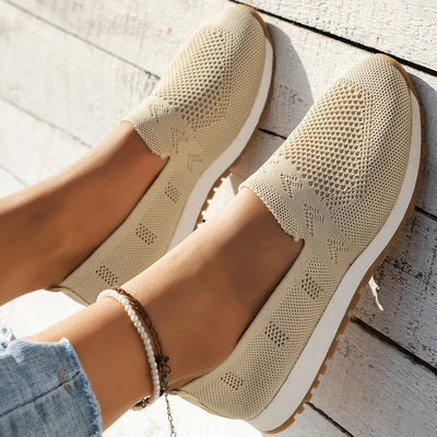 Olivia - Mocasines ortopédicos para mujer - Zapatos cómodos sin cordones - Transpirables y antideslizantes
