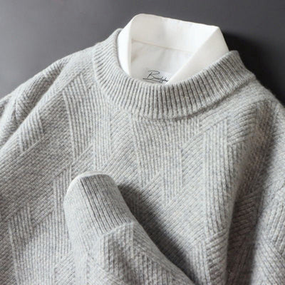 Elegante suéter de cachemira para hombre, en varios colores.