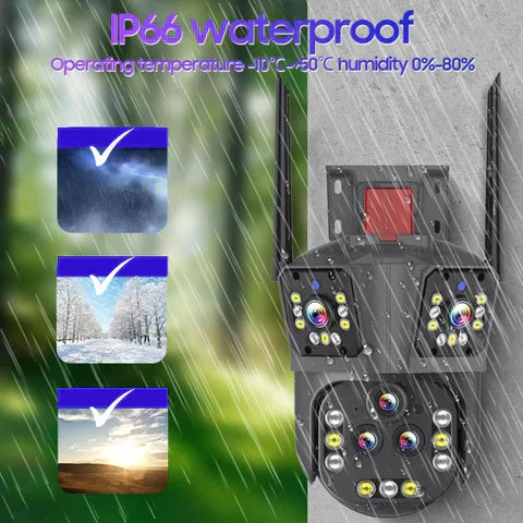Cámara de seguridad inalámbrica 10K con 20 MP y zoom 20x - DualGuard Ultra 10K
