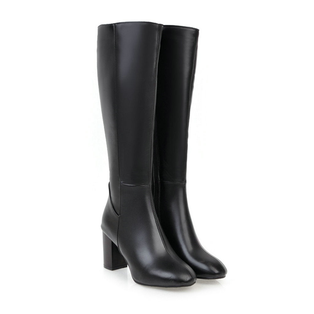 Bottes Confortables Hautes Pour Femme | Avec Talon