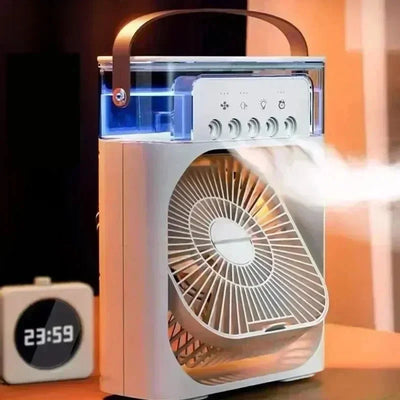 Ventilador portátil 3 en 1 con nebulizador y enfriador de aire