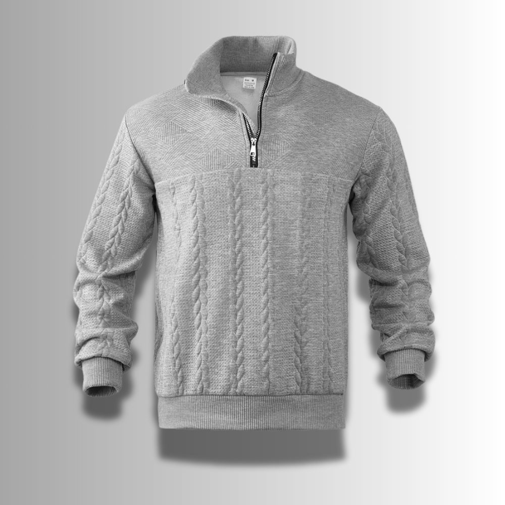 Suéter de lana merino de alta calidad para hombre.