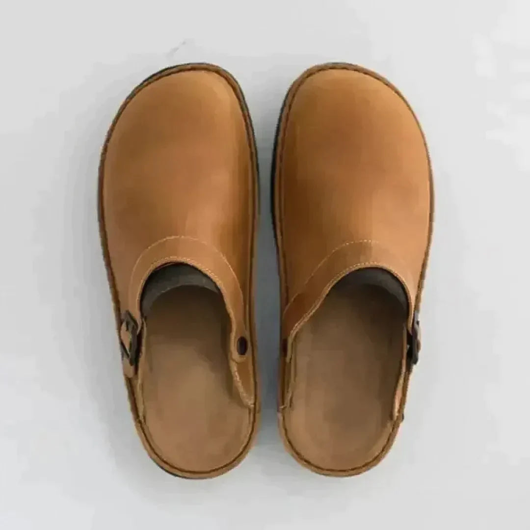 Chaussons ergonomiques en cuir