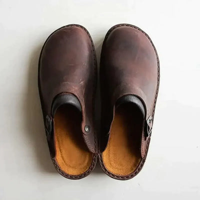 Chaussons ergonomiques en cuir