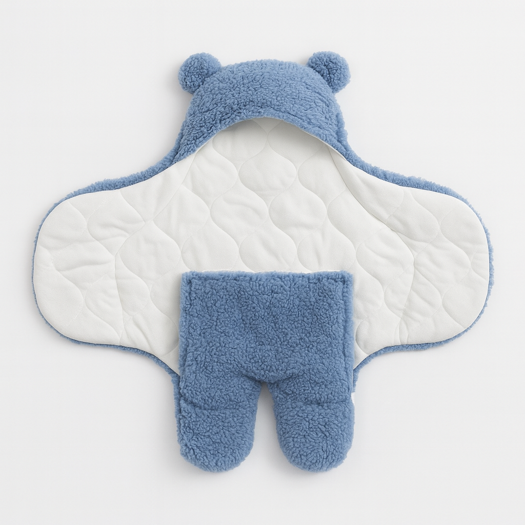 Baby swaddle blue