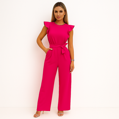 Jumpsuit with model pink