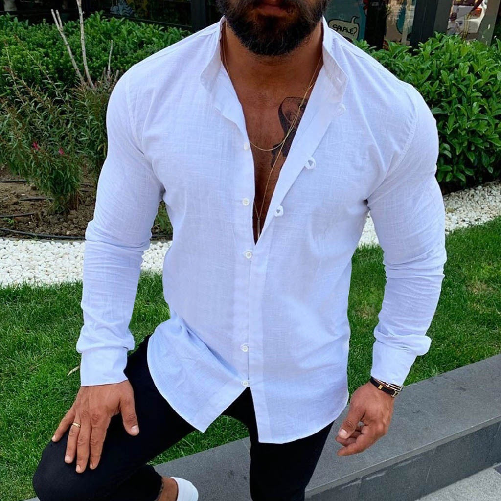 Lois | Camisa de lino sencilla para hombre