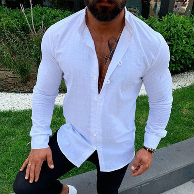 Lois | Camisa de lino sencilla para hombre