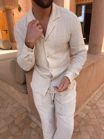 Conjunto de lino para hombre: elegancia y ligereza para el verano